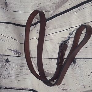 A Heavy Duty Leather Dog Leash Training or Walking, 46 Inches